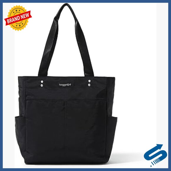 Lightweight Nylon Tote with Luggage Sleeve 8 Pockets 9L Capacity